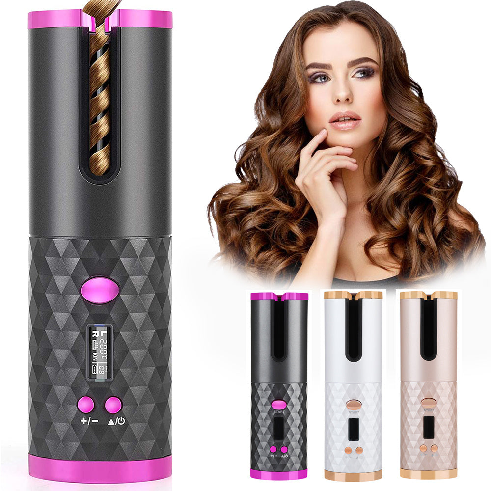 Rechargable LCD Portable Hair Curler