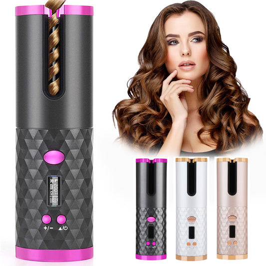 Rechargable LCD Portable Hair Curler
