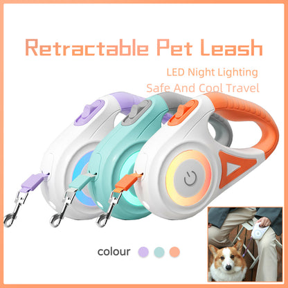 Dog LED Retractable Leash